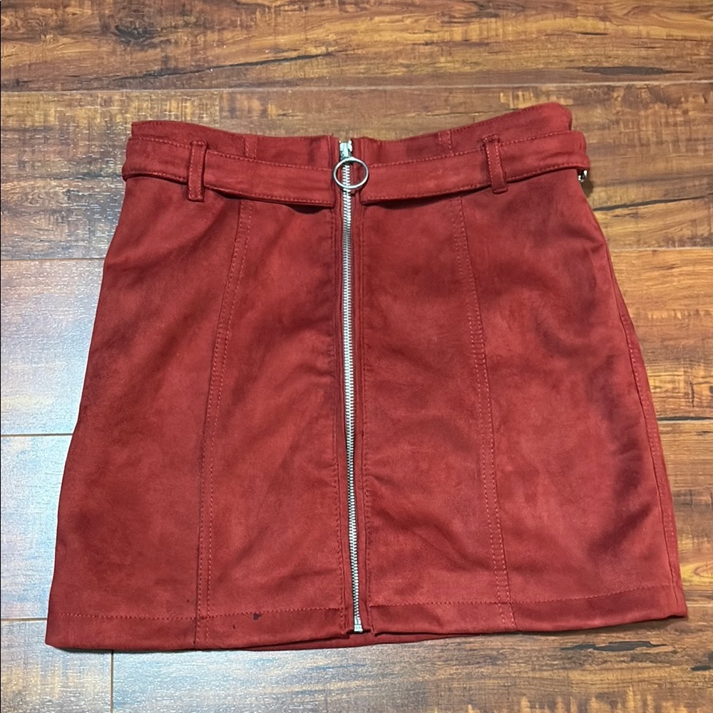 Forever 21 Red A-Line Mini Skirt